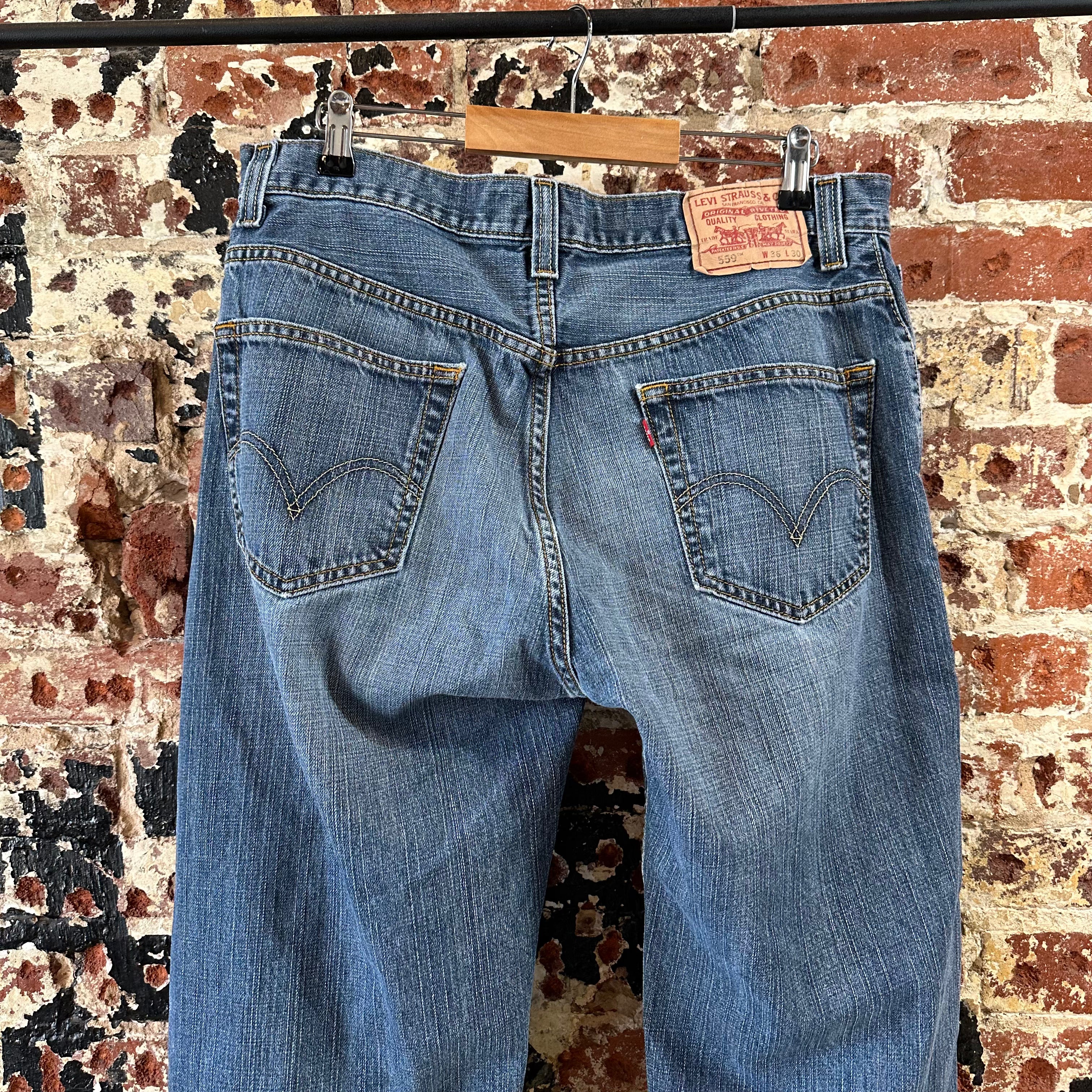 Levi's 559 Mens 36x30 Blue Jeans