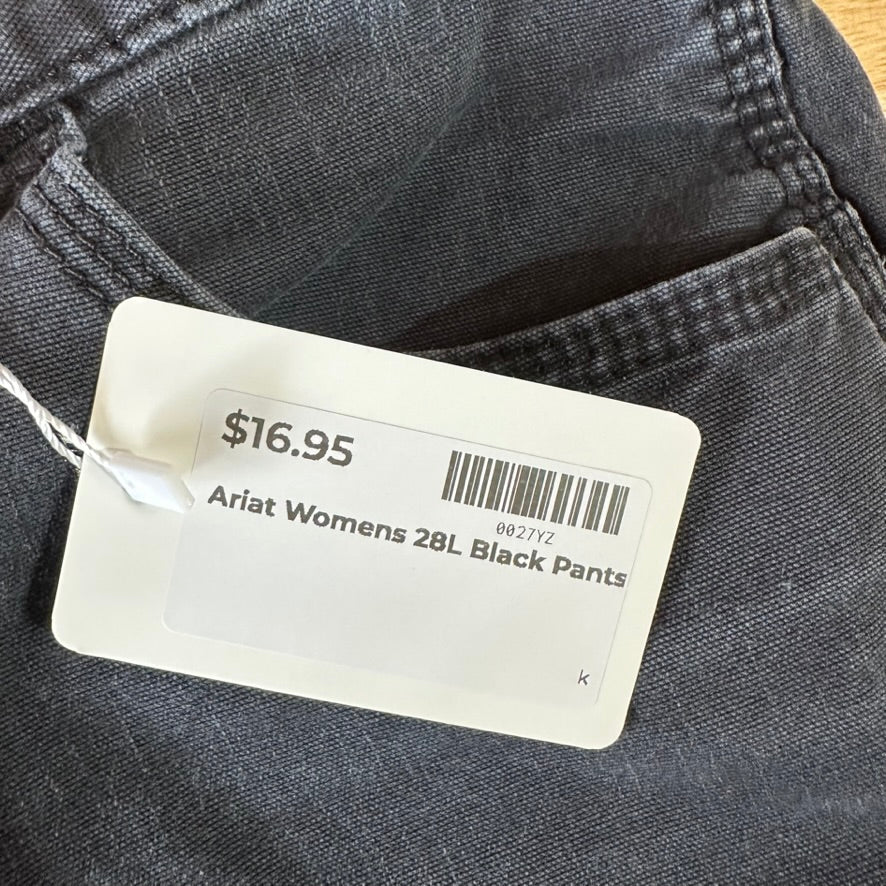 Ariat Black Pants Womens 28L