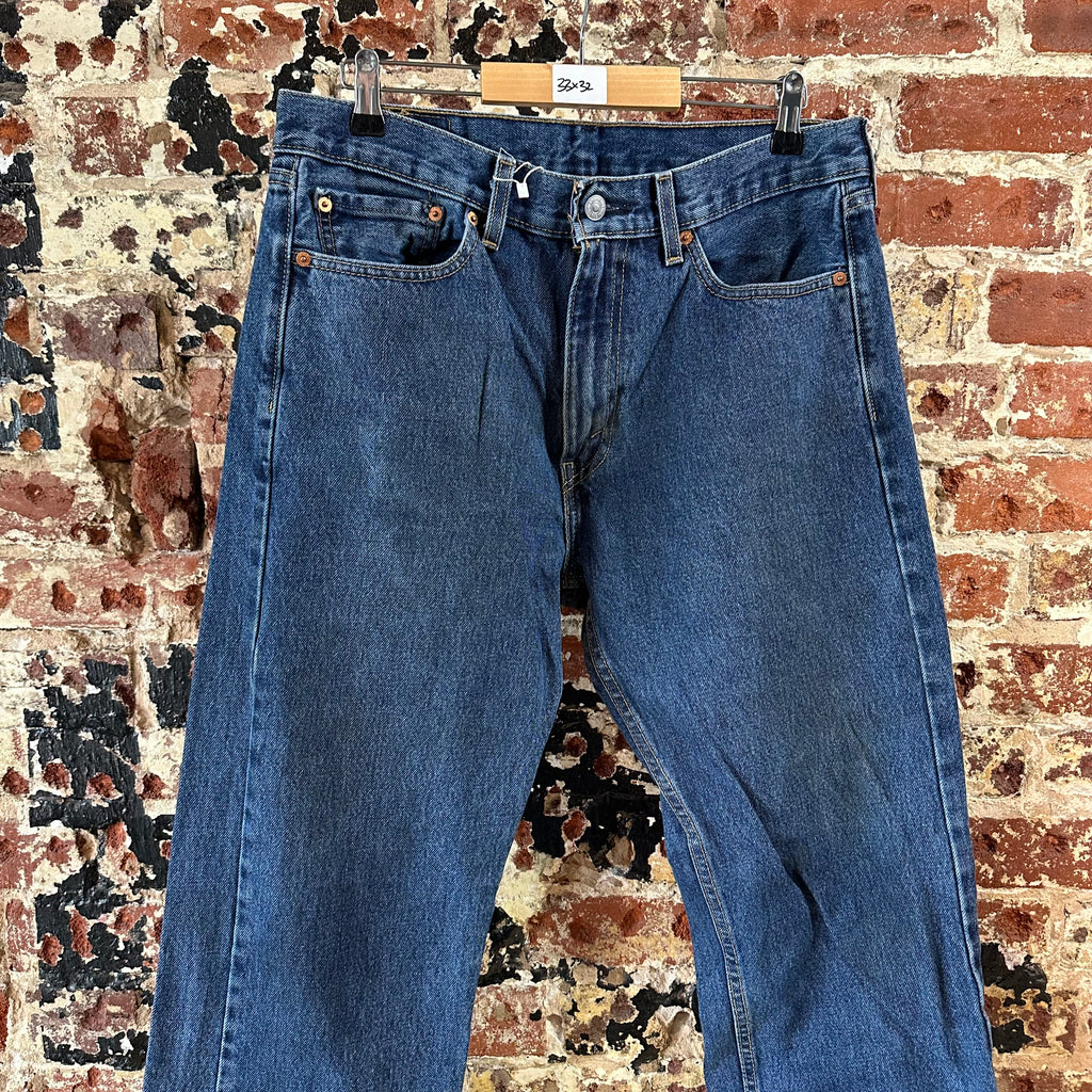 Levi's 505 Mens 33x32 Blue Jeans