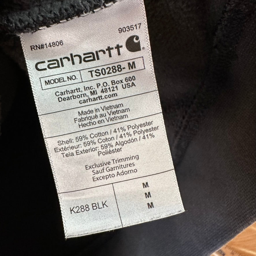 Carhartt Black Hoodie K288 Mens Medium