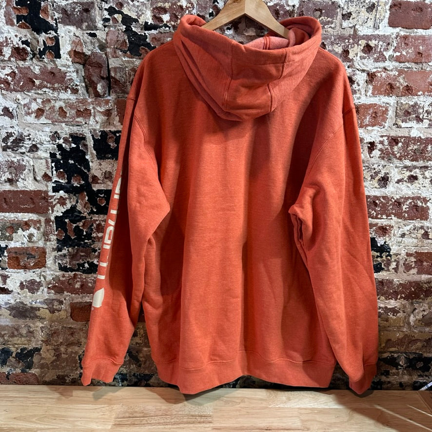Carhartt Orange Hoodie Mens XL