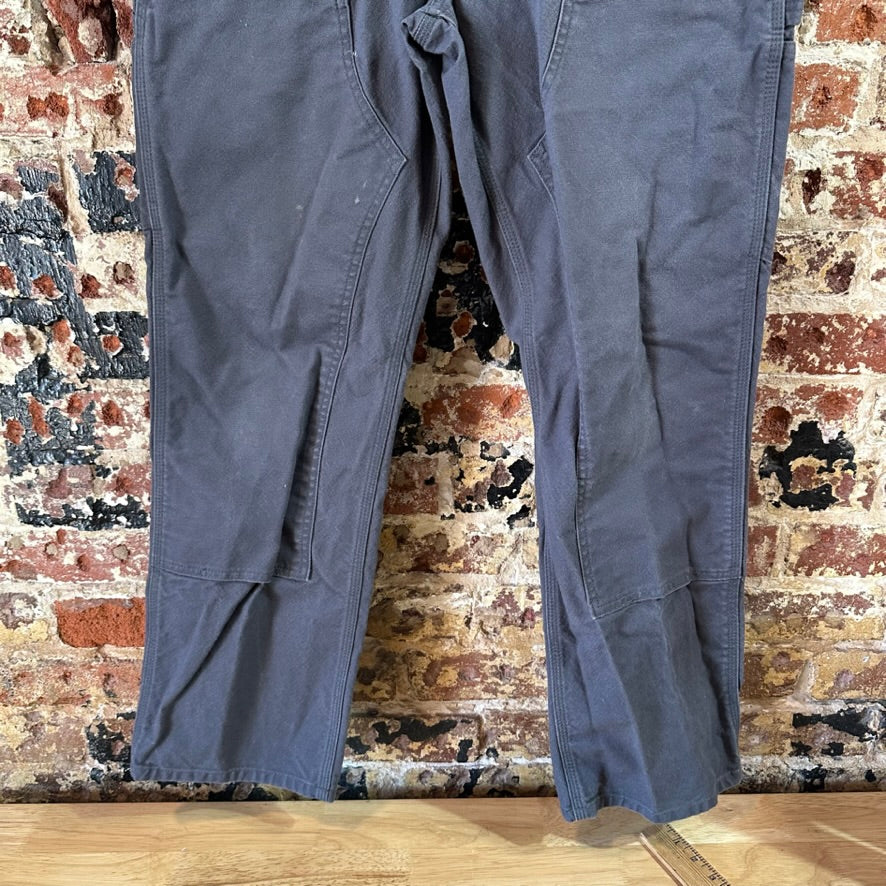 Carhartt Double Knee Mens 32x30 Gray Pants