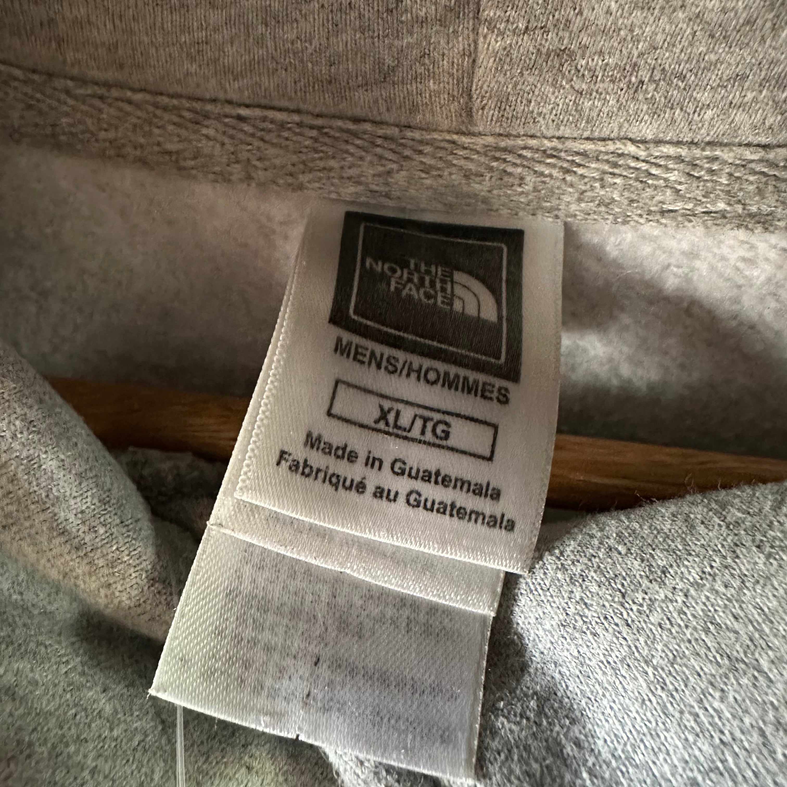 The North Face Men's XL Gray w/ White Logo Hoodie