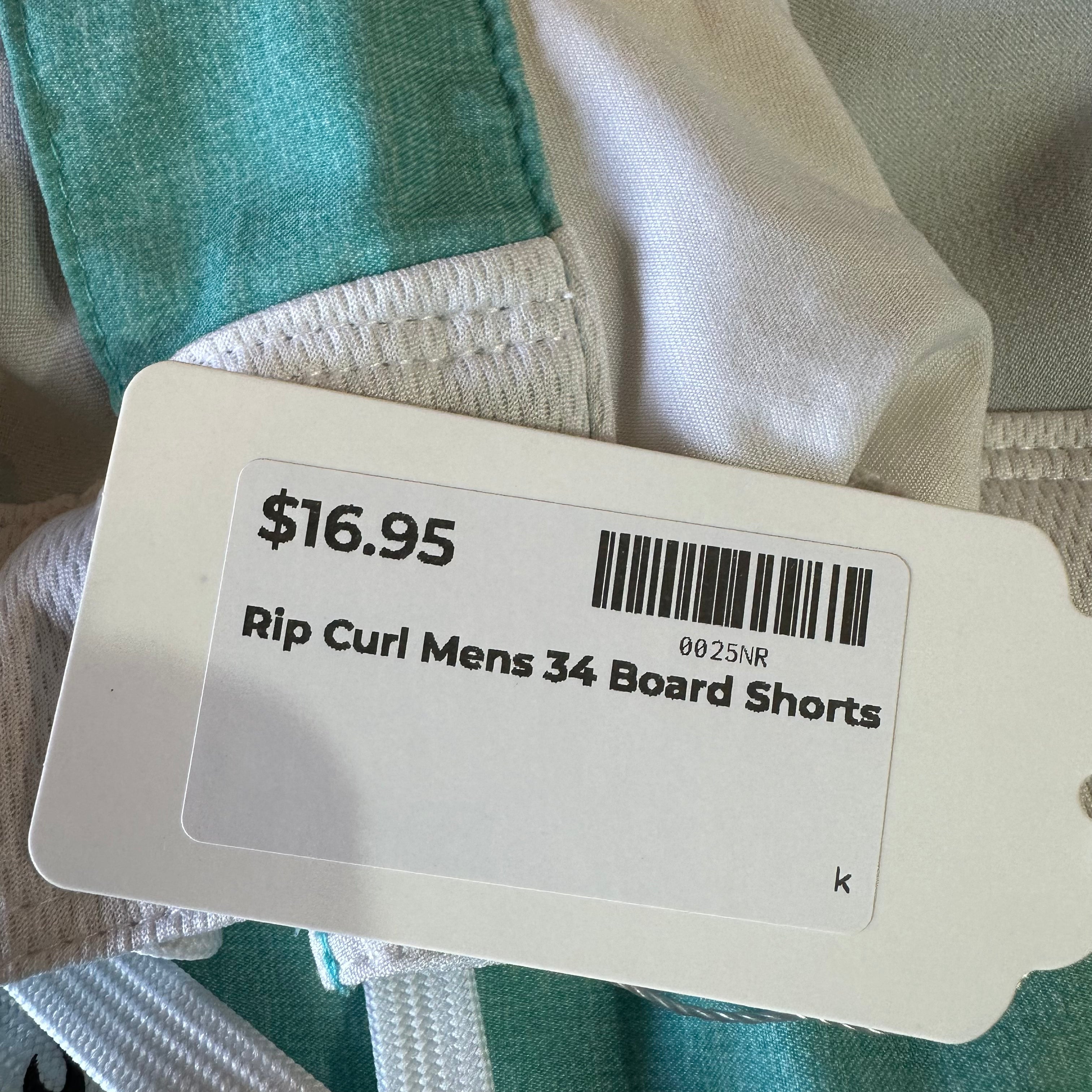 Rip Curl Mirage Board Shorts Mens 34 Blue 7.5" inseam