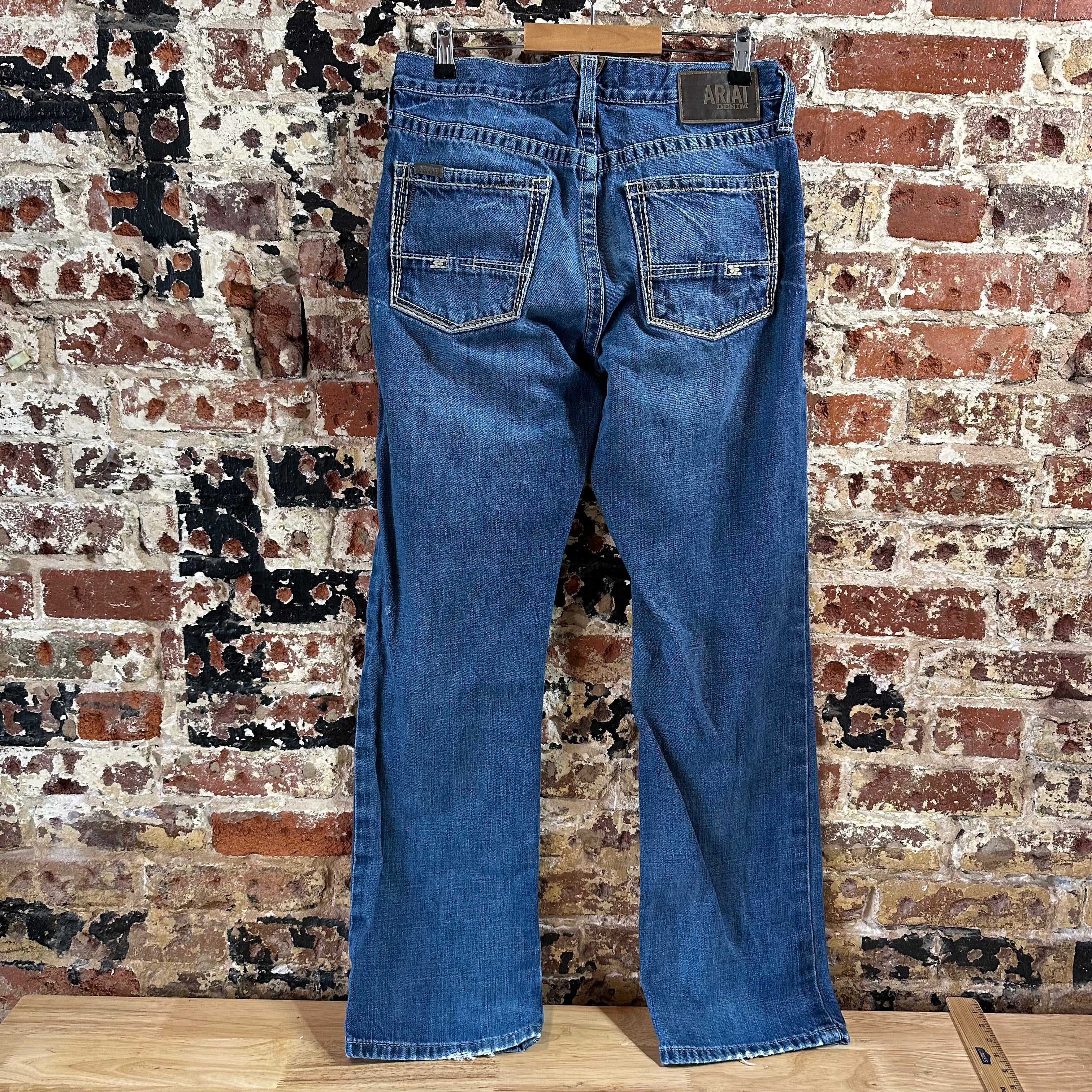 Ariat M4 Relaxed Boot Cut Blue Jeans Men's 32x34 Western Cowboy