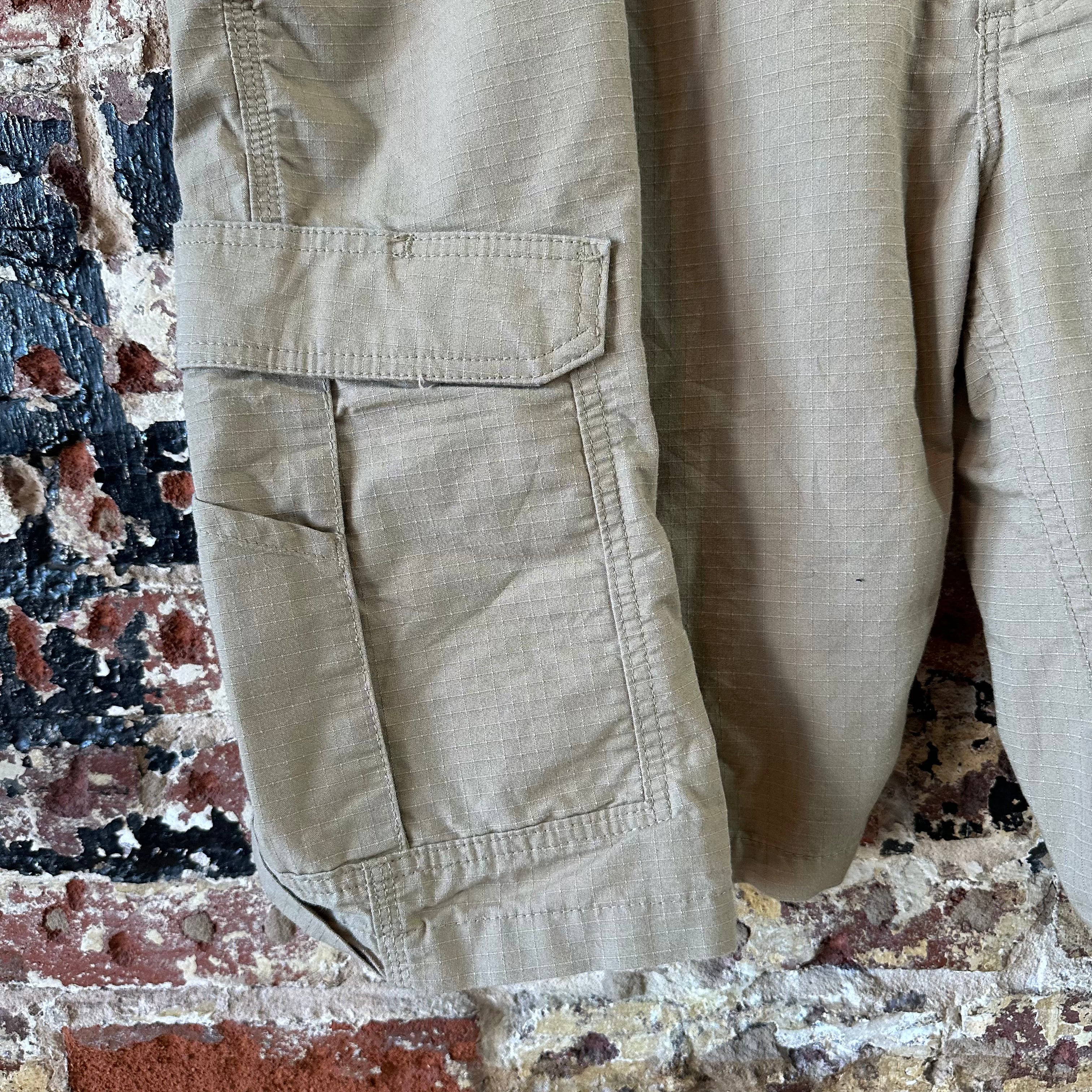 Carhartt Force Ripstop Cargo Shorts Mens 46 Tan Relaxed fit workwear