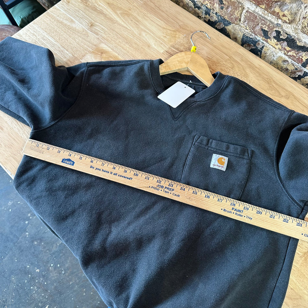 Carhartt Sweatshirt Mens Black Crewneck Size Medium Original Fit