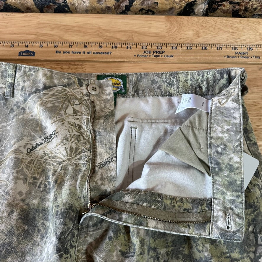 Cabela's Camo Cargo Pants Zonz Hunting Sz 36 Reg Adjustable Outdoor Gear