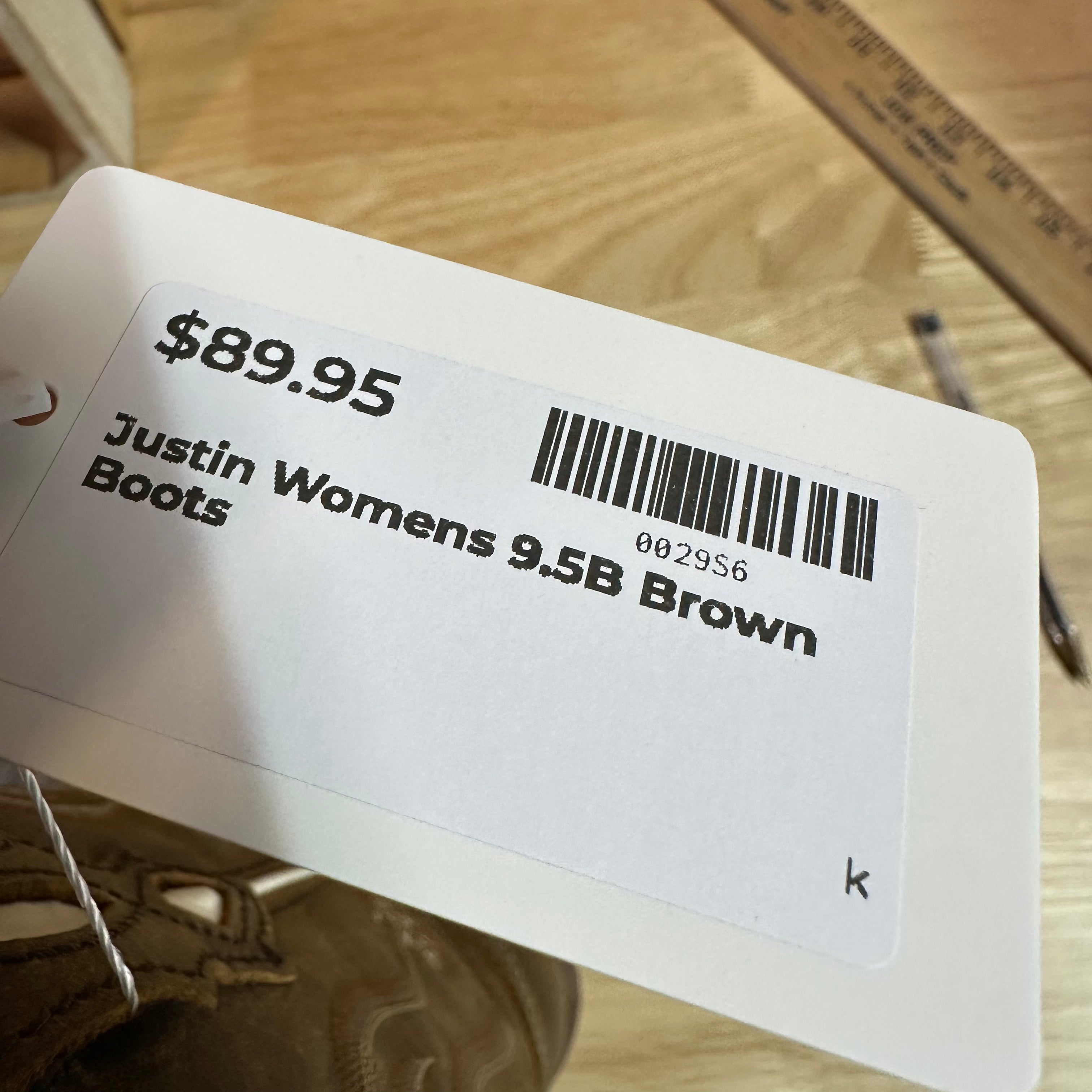 Justin Western Boots Woman's 9.5