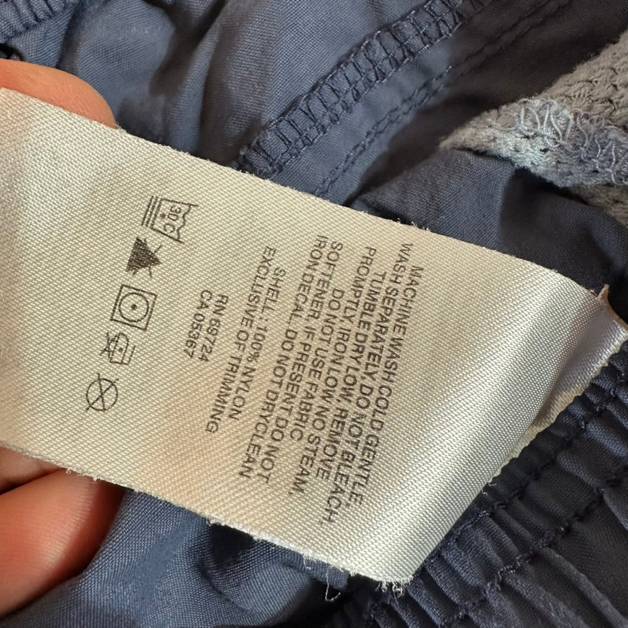 Columbia Camo Large Blue Drawstring w/Pockets Womens Shorts casual 32x4.5"