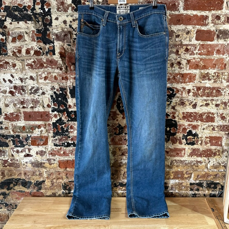 Ariat M4 Mens 33x38 Blue Jeans