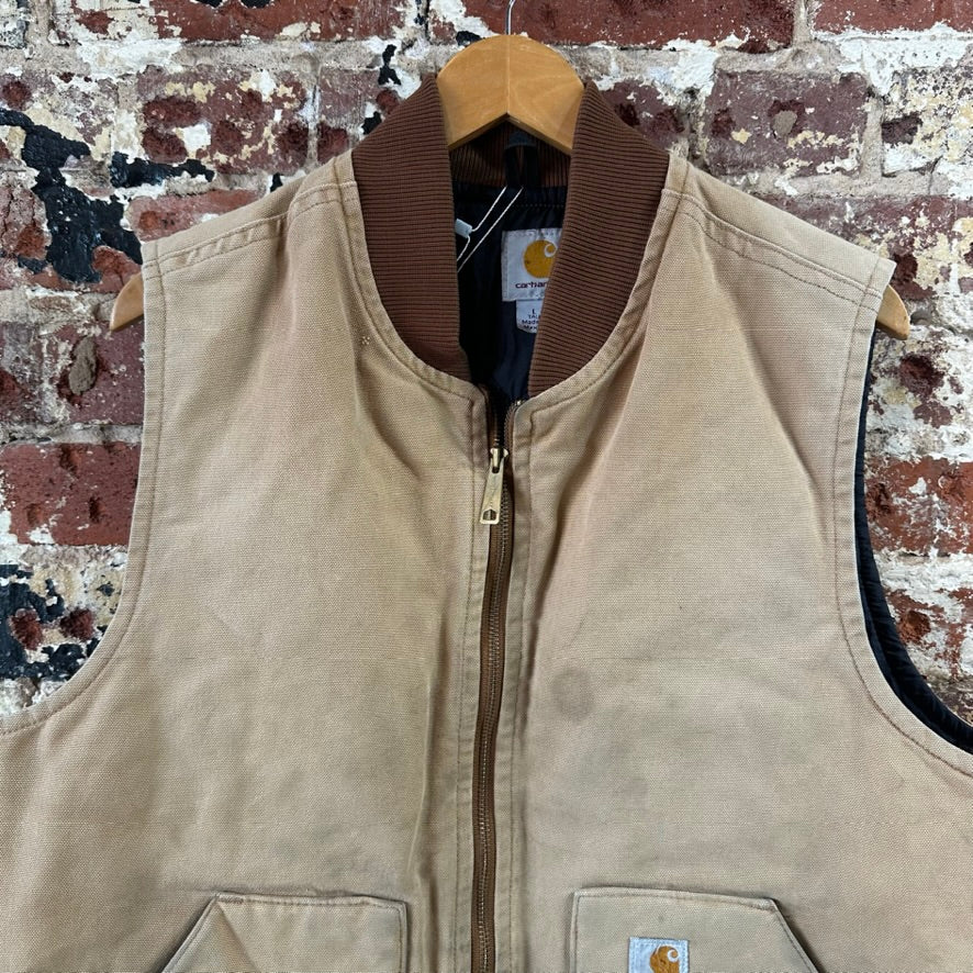 Carhartt Brown Vest Mens Large Tall