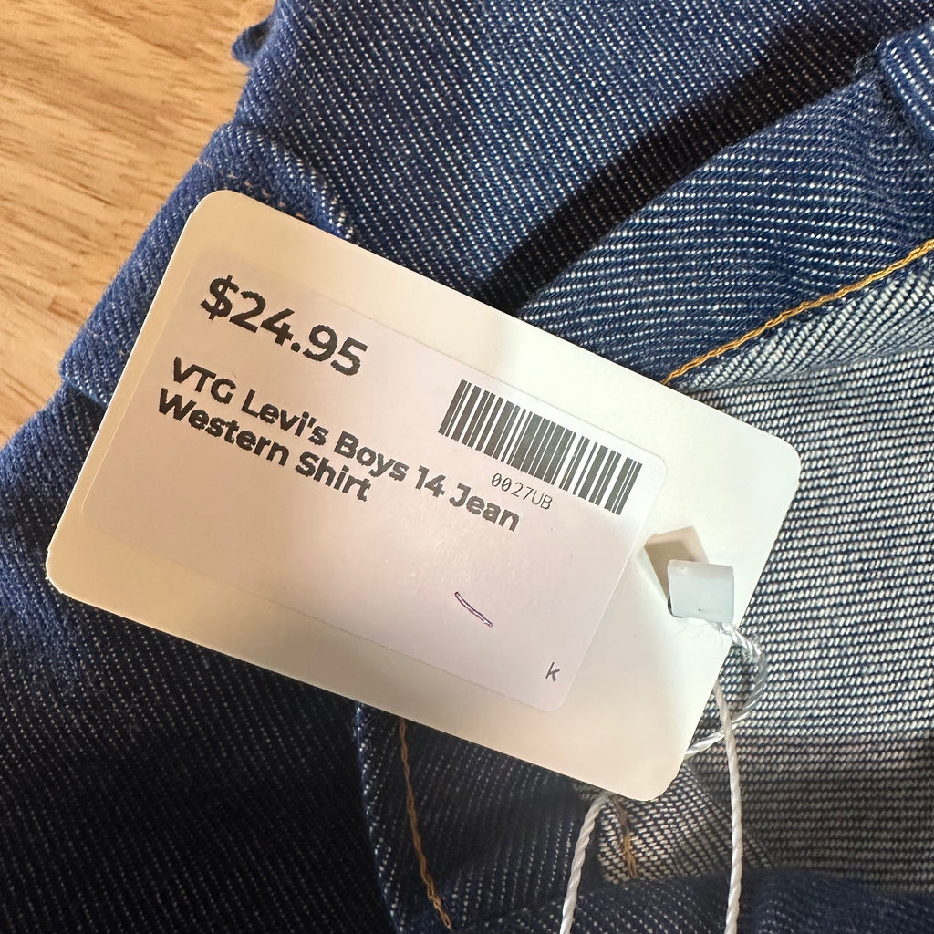 VTG Levi's Western Shirt Boys 14