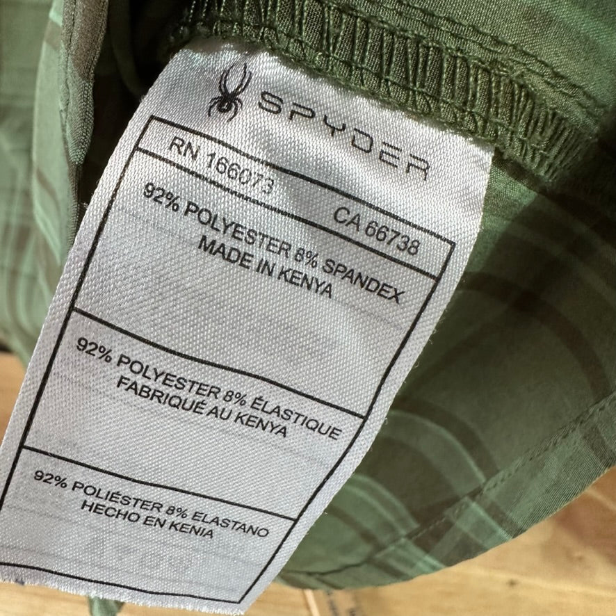 Spyder Mens XL Short Sleeve Button Up