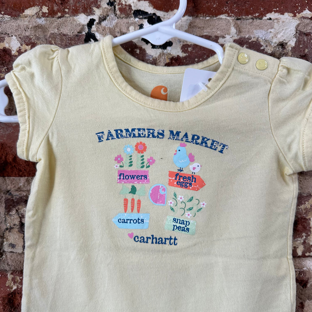 Carhartt Girls 6M Syellow onsie