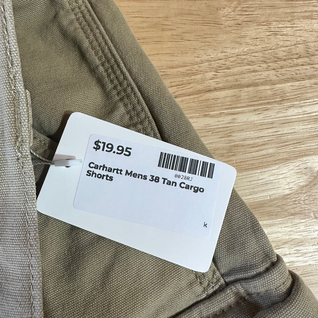 Carhartt Cargo Tan Shorts Mens 38