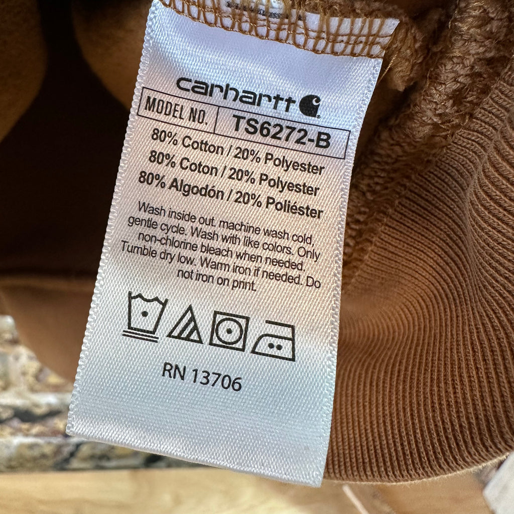 Carhartt Boys Large Brown Hoodie