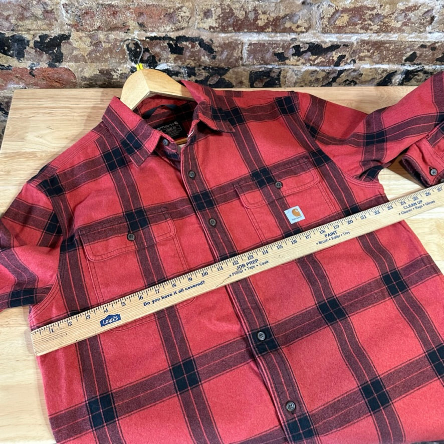 Carhartt Mens Medium Red Flannel Shirt