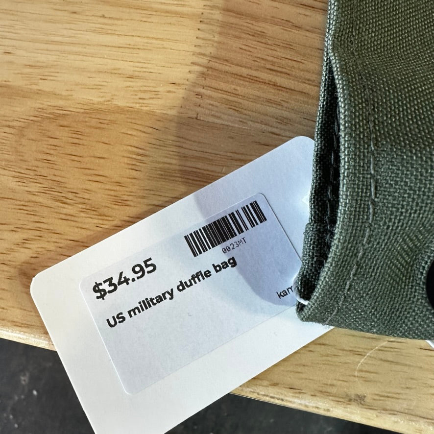 USGI Military Army Duffel/ Sea Bag OD Green, Nylon w/ Carry Straps