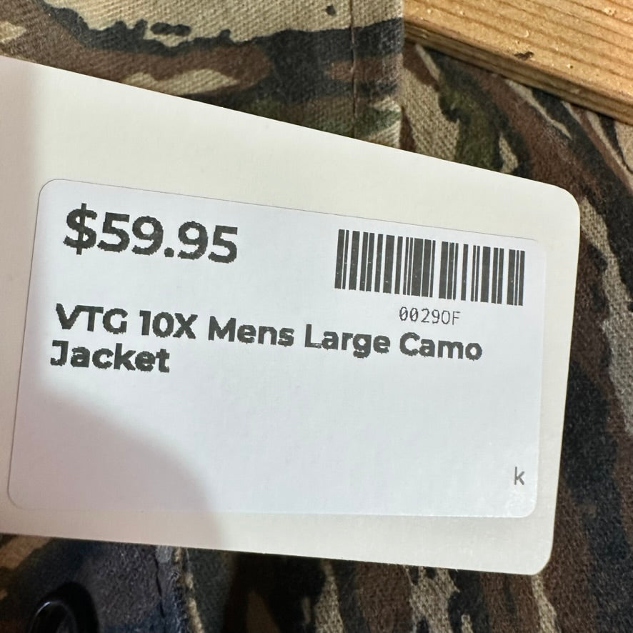 VTG 10x Camo Mens Large Jacket