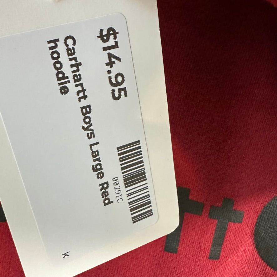 Carhartt Boys Large Red Hoodie