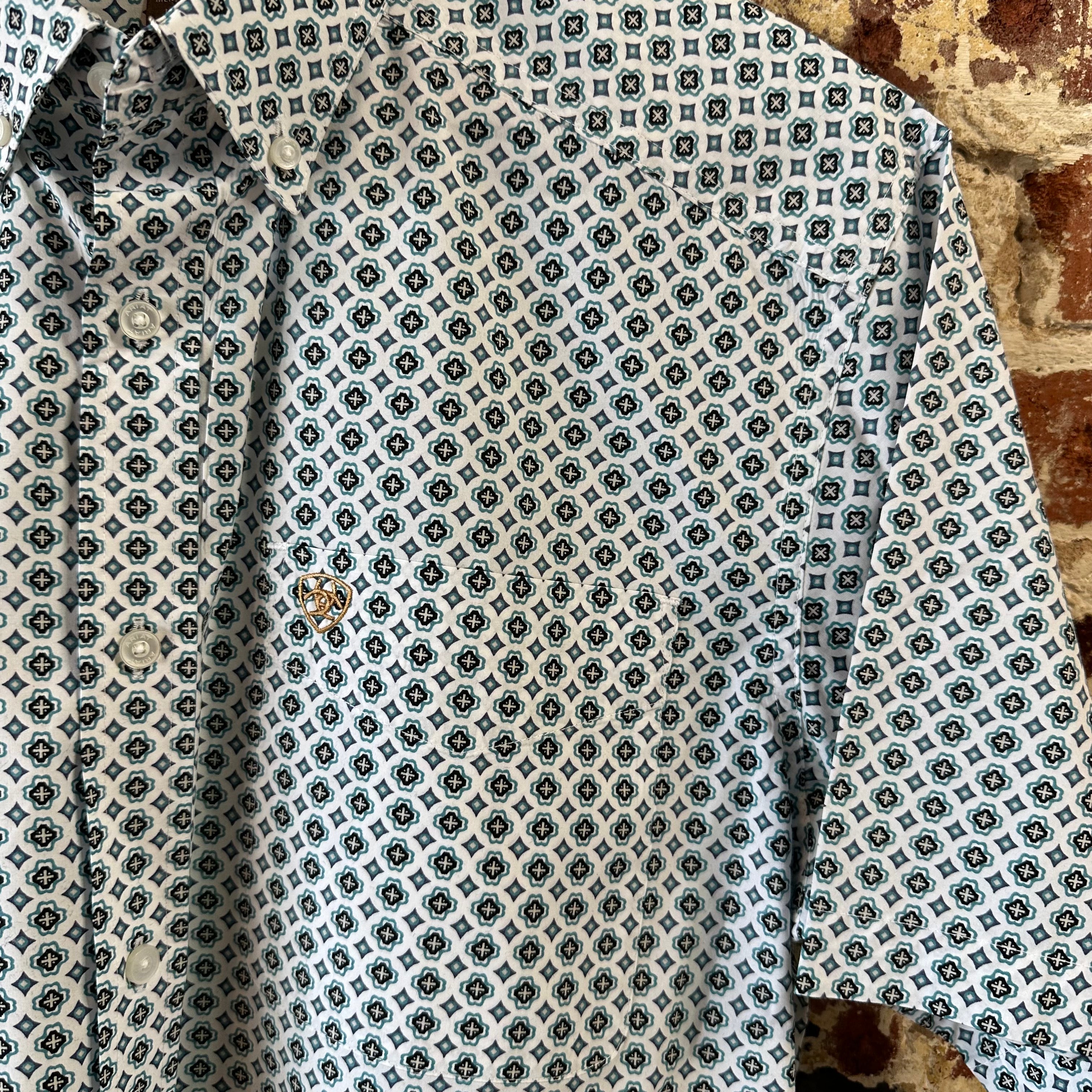 Ariat Button Up Shirt Mens Medium Western