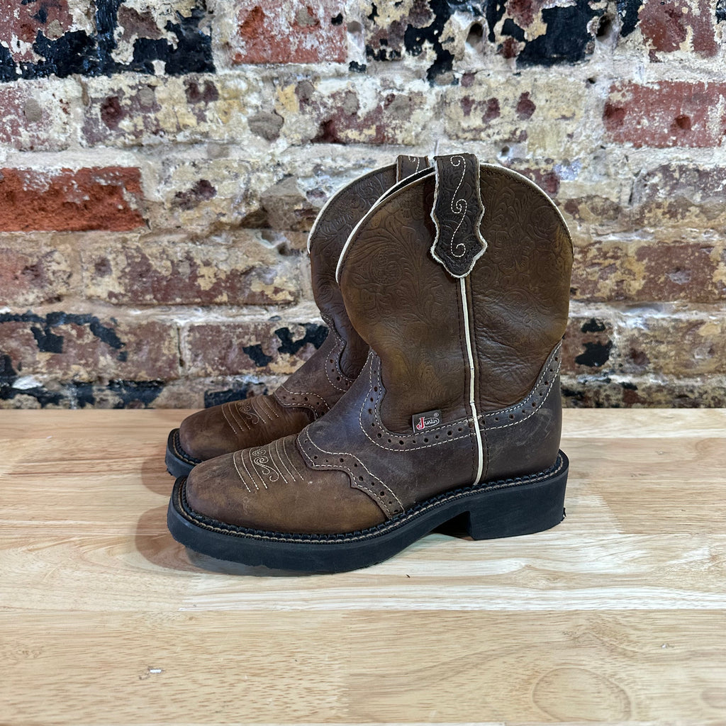 Justin Gypsy Womens Cowboy Boots Brown Size 6.5 B Mandra  