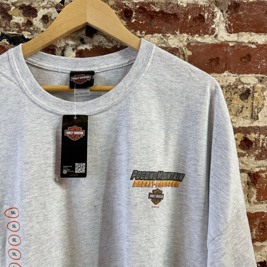Harley Davidson Men's 5XL Short Sleeve Gray T-Shirt NEW
