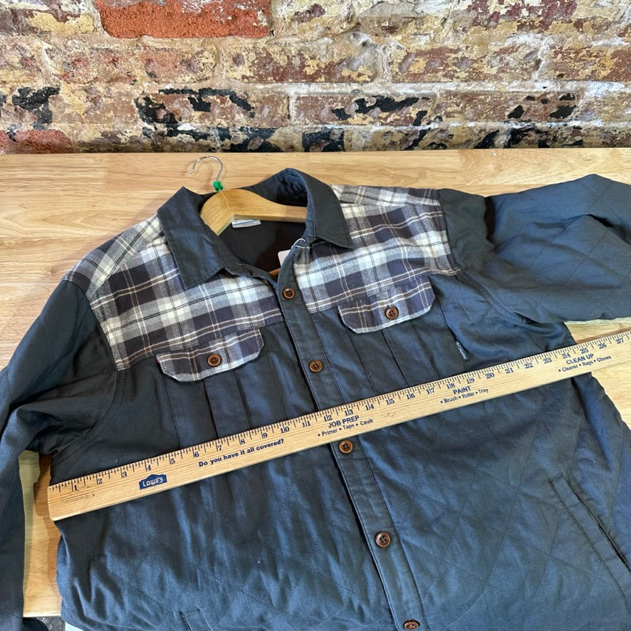 Columbia Kline Falls Shirt Mens XL Long Sleeve Outdoor Button Up Gray plaid