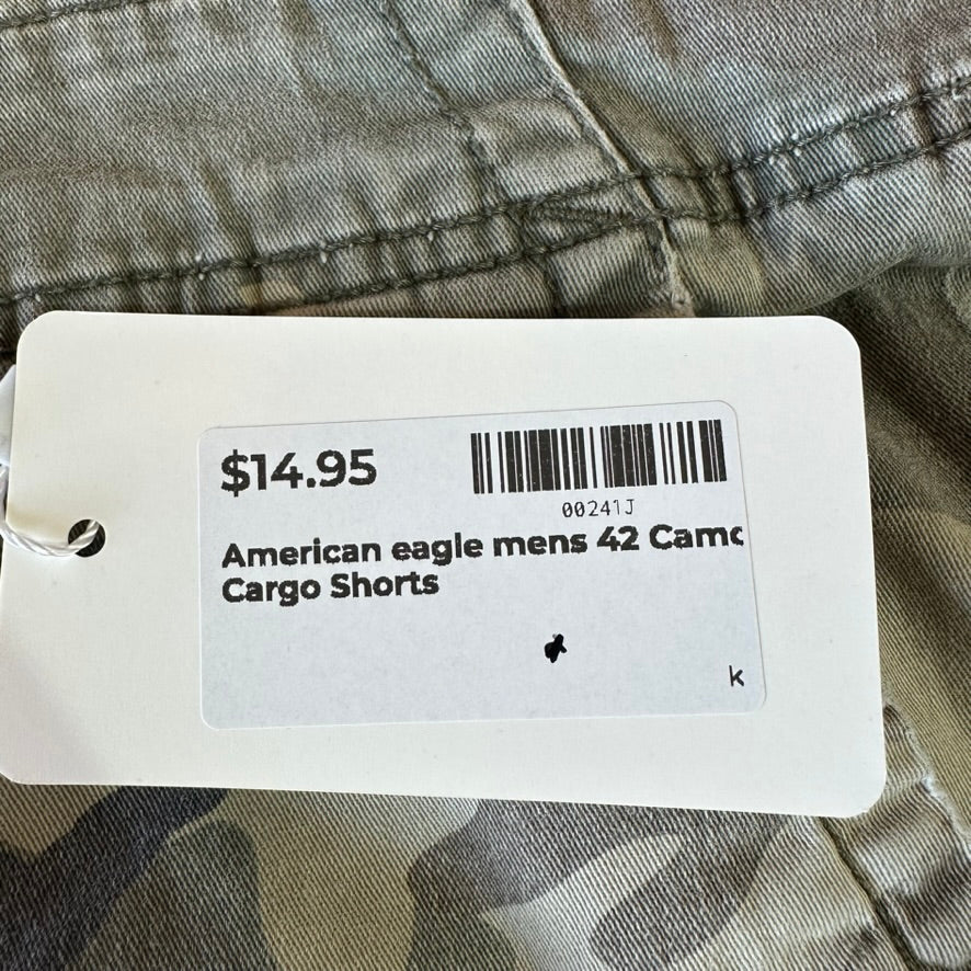 American Eagle Camo Cargo Shorts Men’s 42 Extreme Flex Army