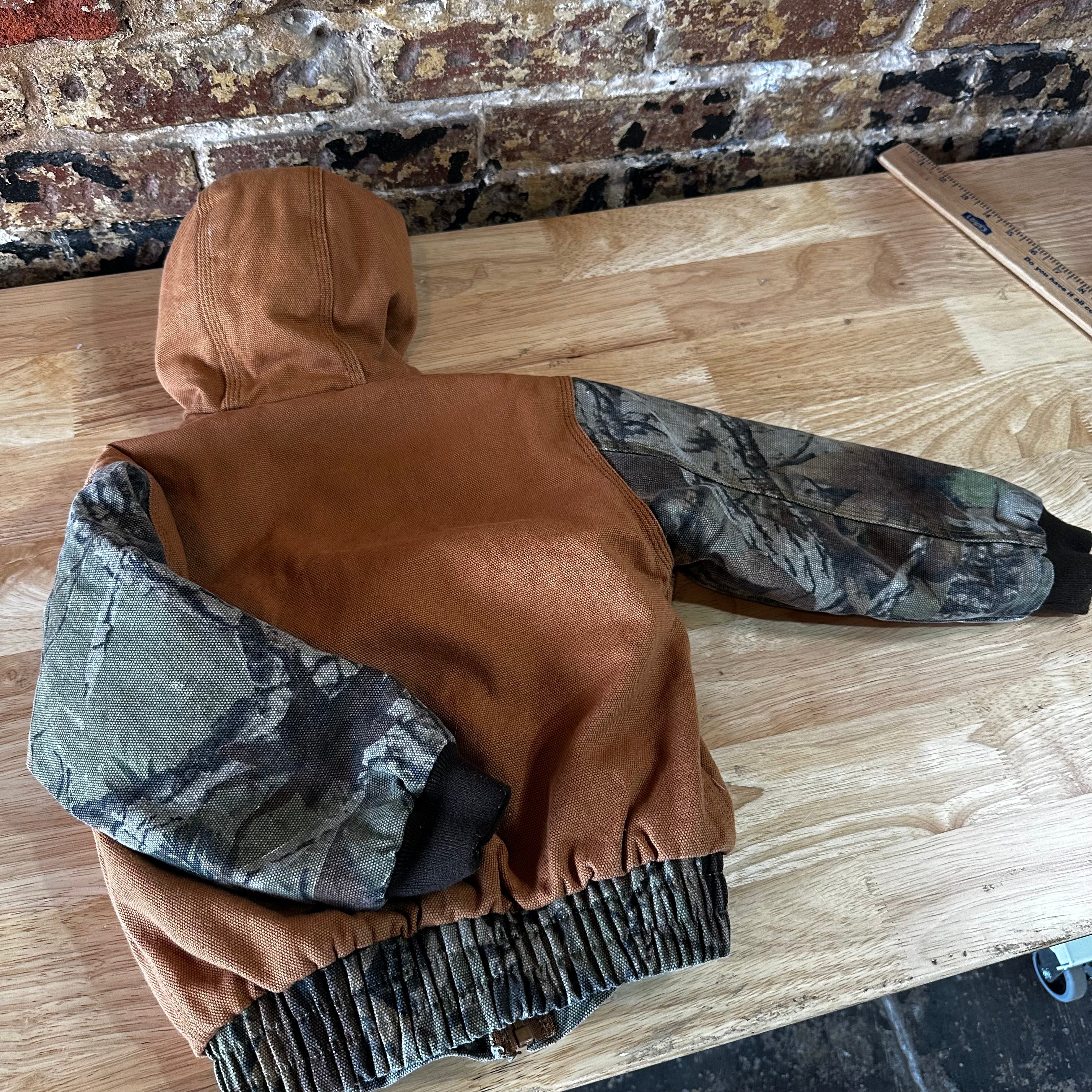 Outdoor Habitat Jacket Toddlers 3T Brown Camouflage Camo Hooded Canvas Hunting