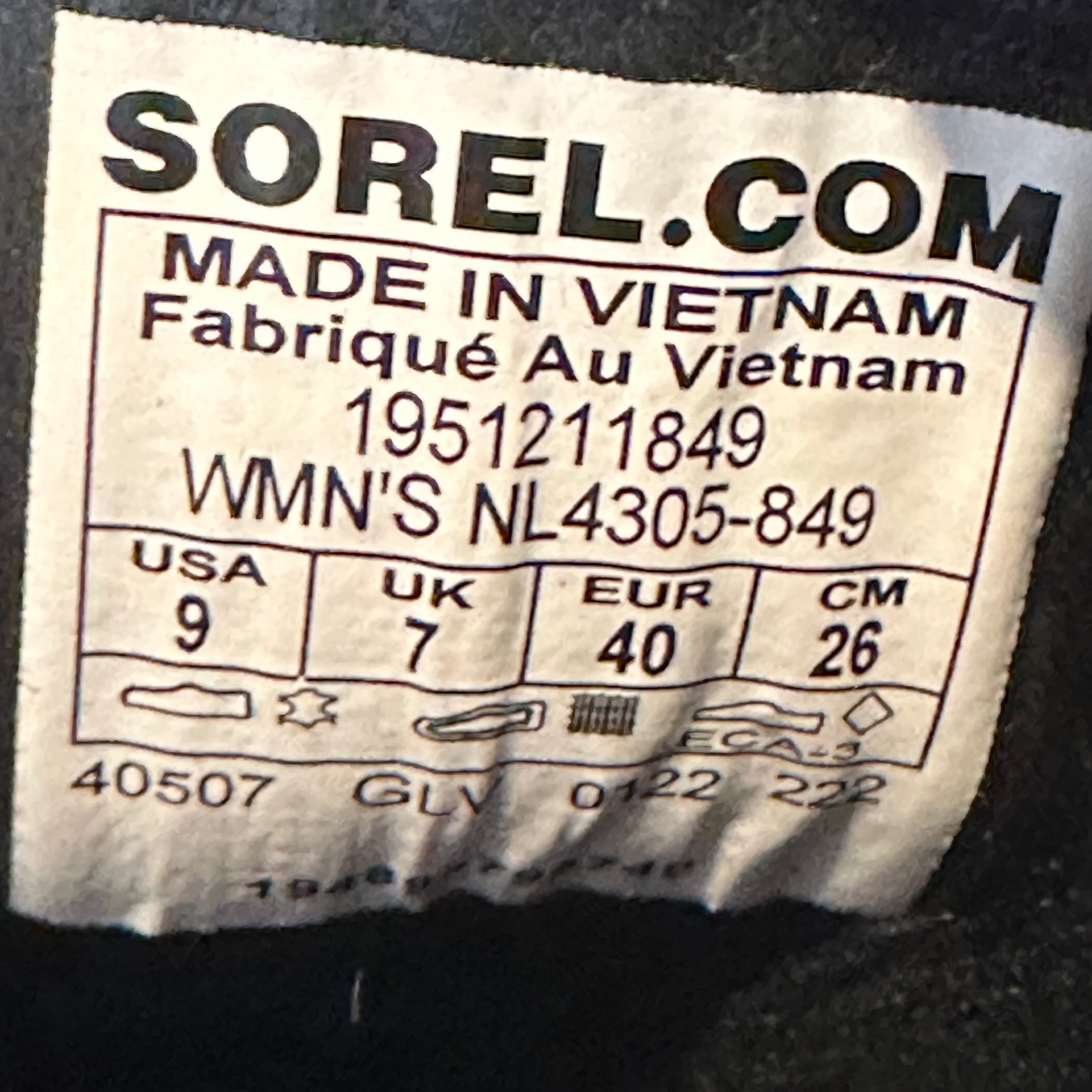 Sorel Red Boots Woman's 9