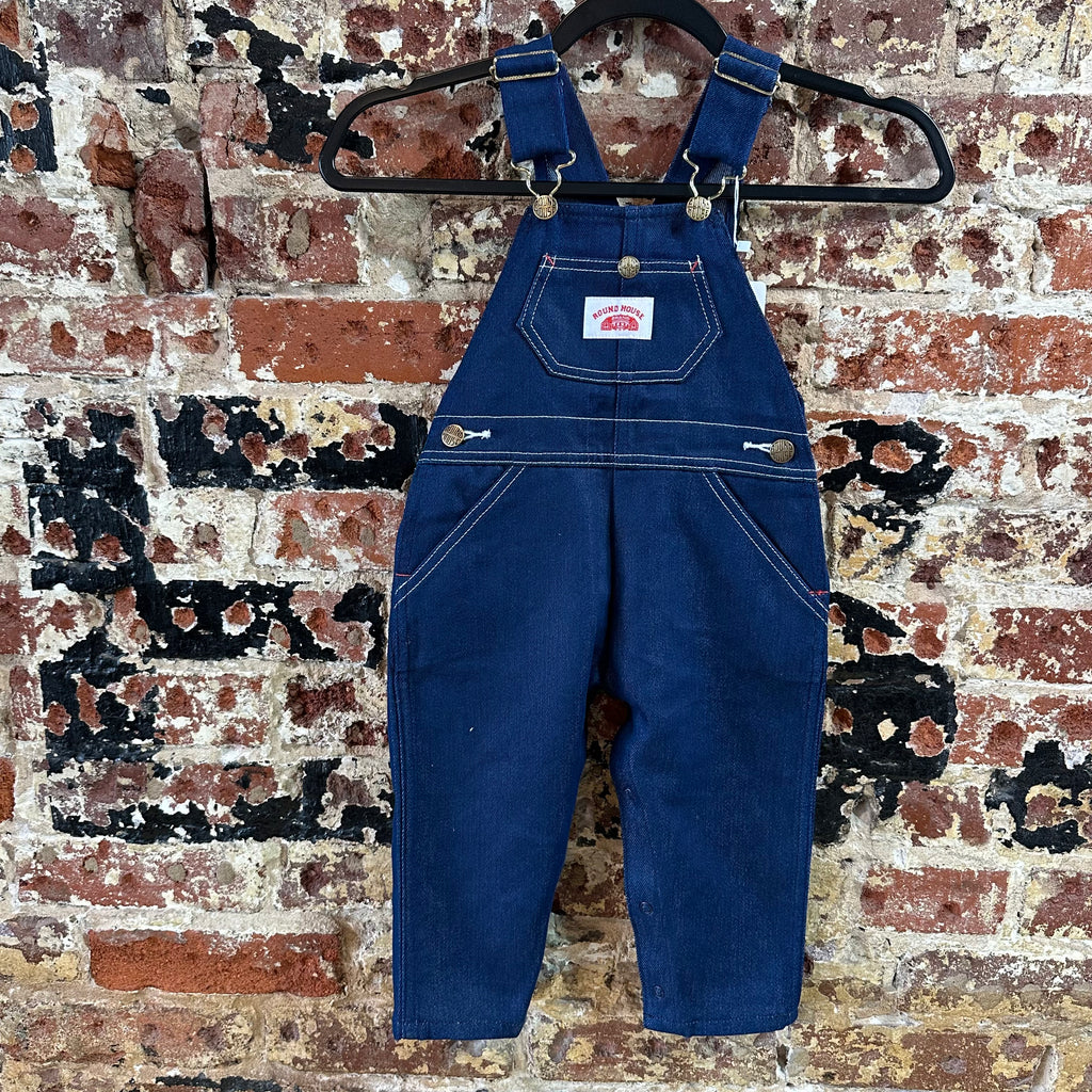 Round House Overalls Blue Jean boys Size 24M Bibs