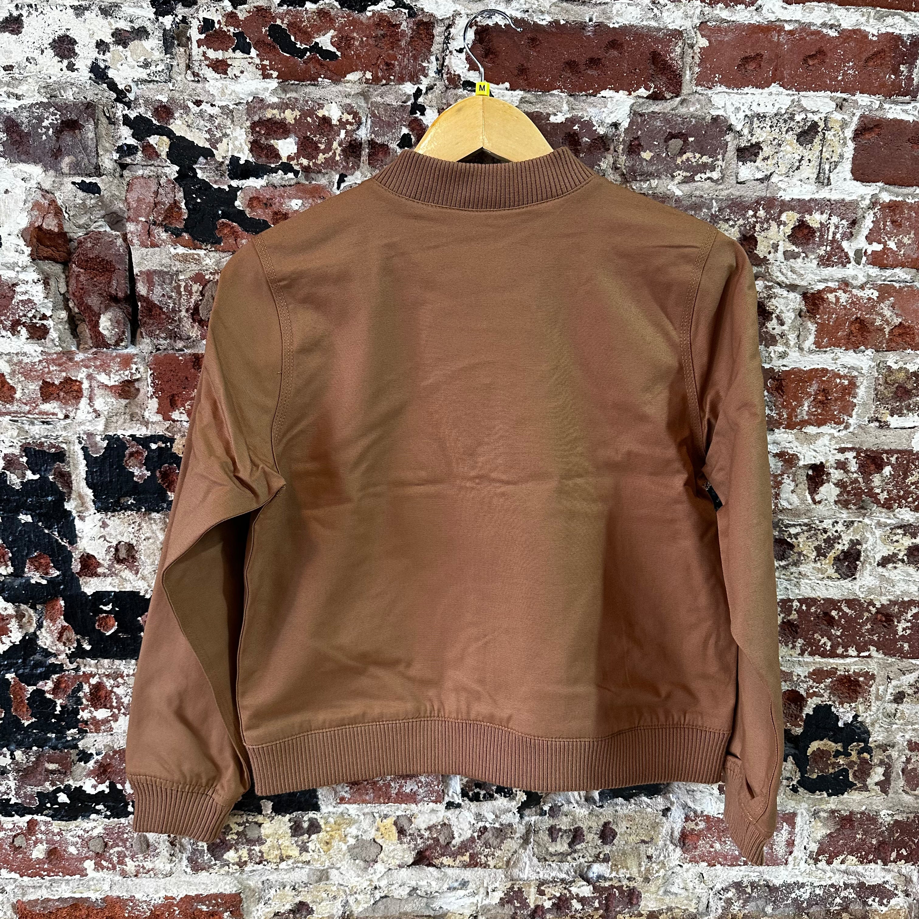 Carhartt Jacket Youth Girls Medium Rugged Flex Canvas Bomber Coat NEW Brown