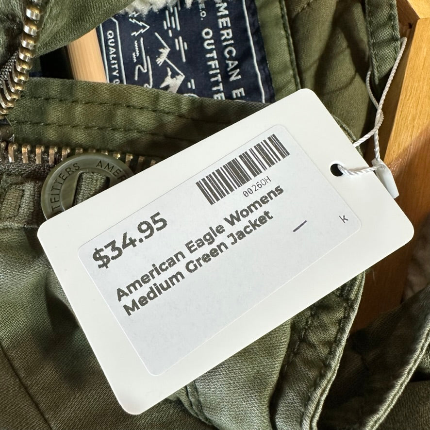 American Eagle Women's Medium Green Jacket