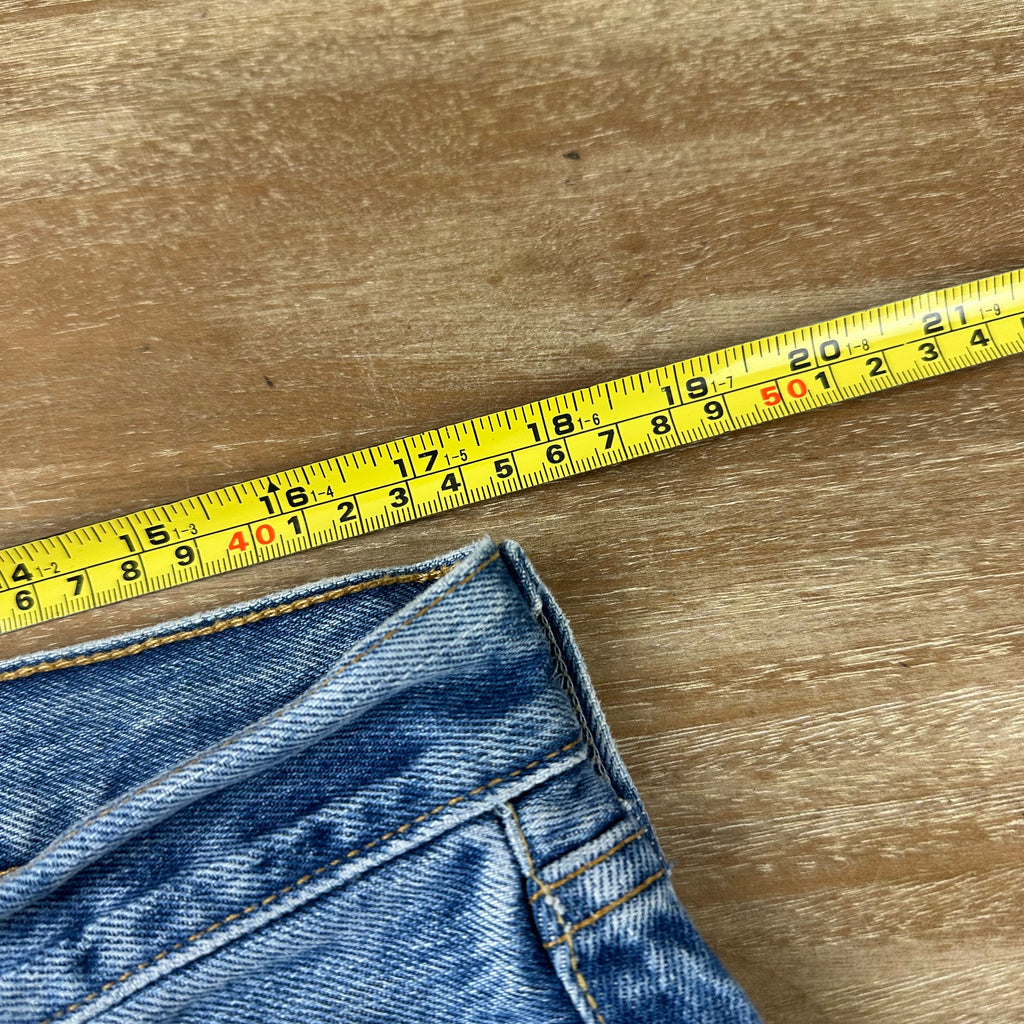 Levis 501 Jeans Mens 36x32 Straight Leg Button Fly Blue Denim