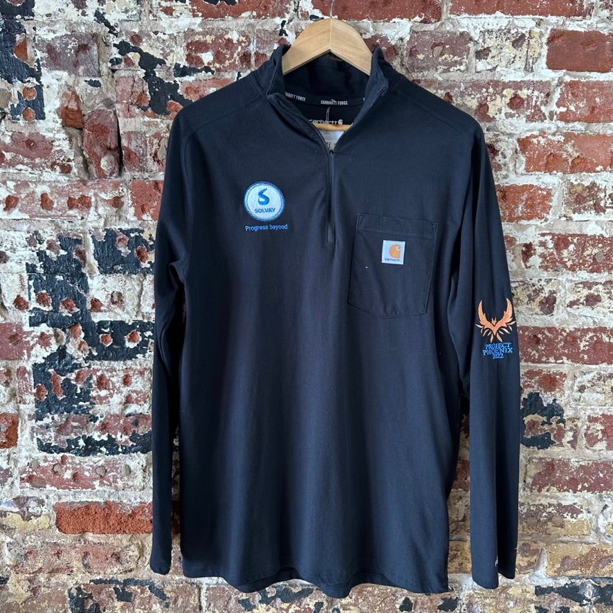 Carhartt Mens Medium Long Sleeve 1/4 Shirt