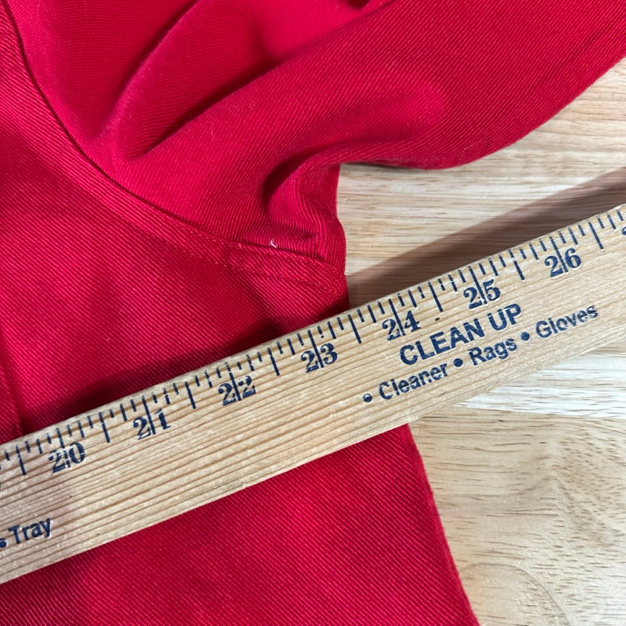 Marlboro Button Up Shirt Mens Small Western Long Sleeve Red