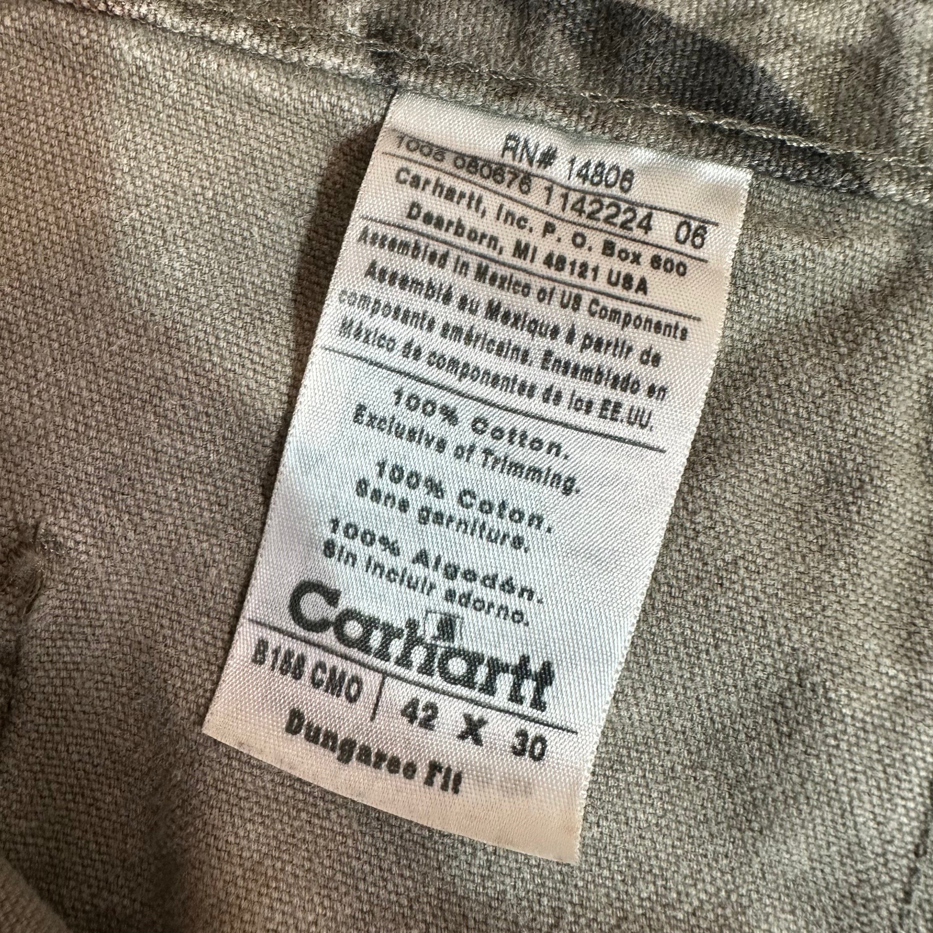 Carhartt Mens 42x28 Camo Pants