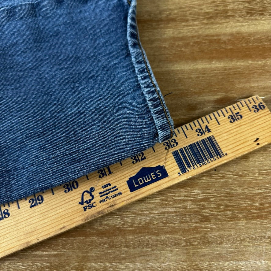 Levis 501 Jeans Mens 38x30 Straight Leg Button Fly Blue Denim