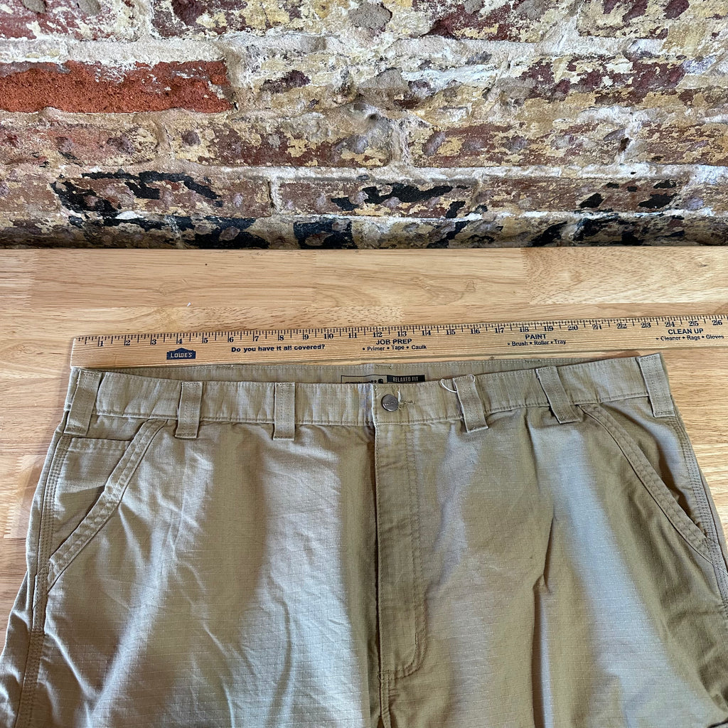 Carhartt Force Ripstop Cargo Shorts Mens 46 Tan Relaxed fit workwear