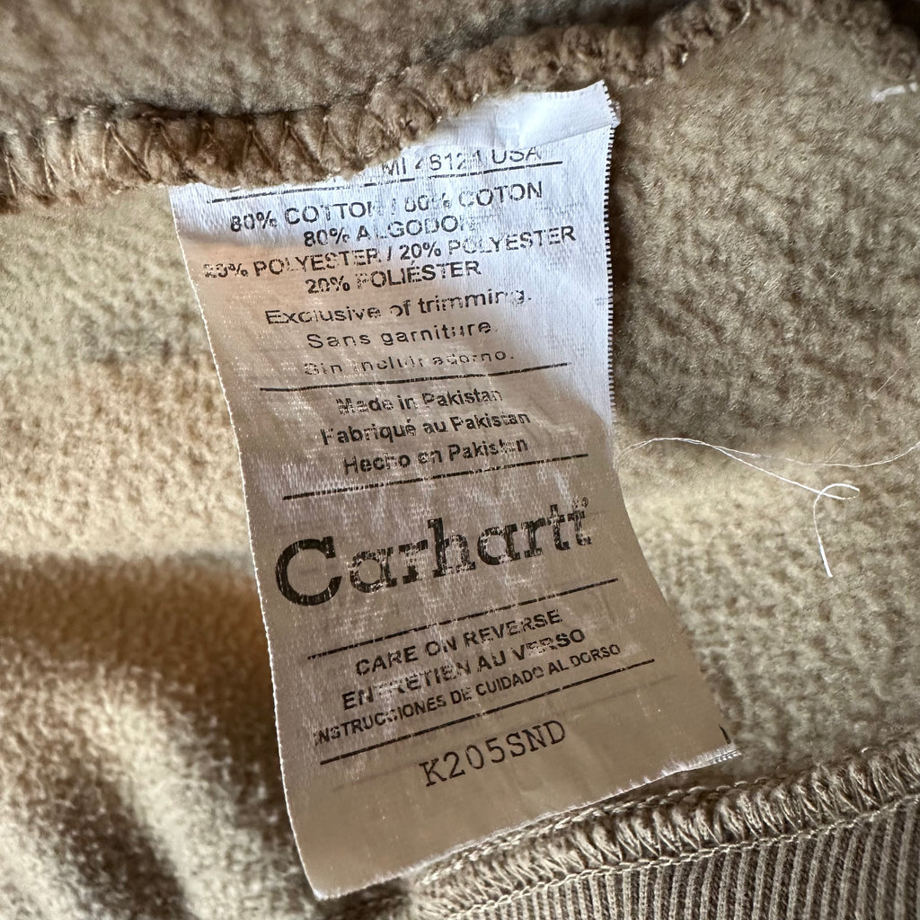 Carhartt Men's Large Green Zip Up Hoodie