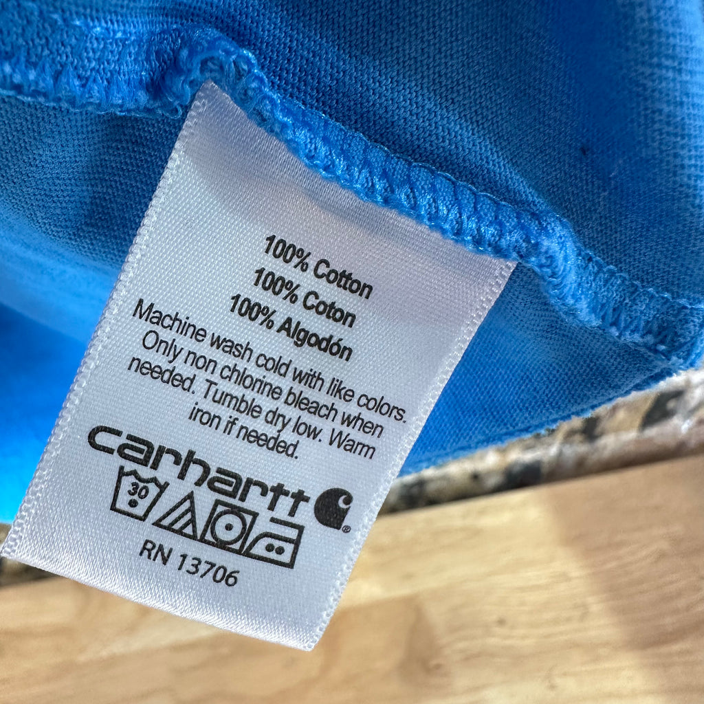 Carhartt Short Sleeve T-Shirt Boys Large 14-16 Blue