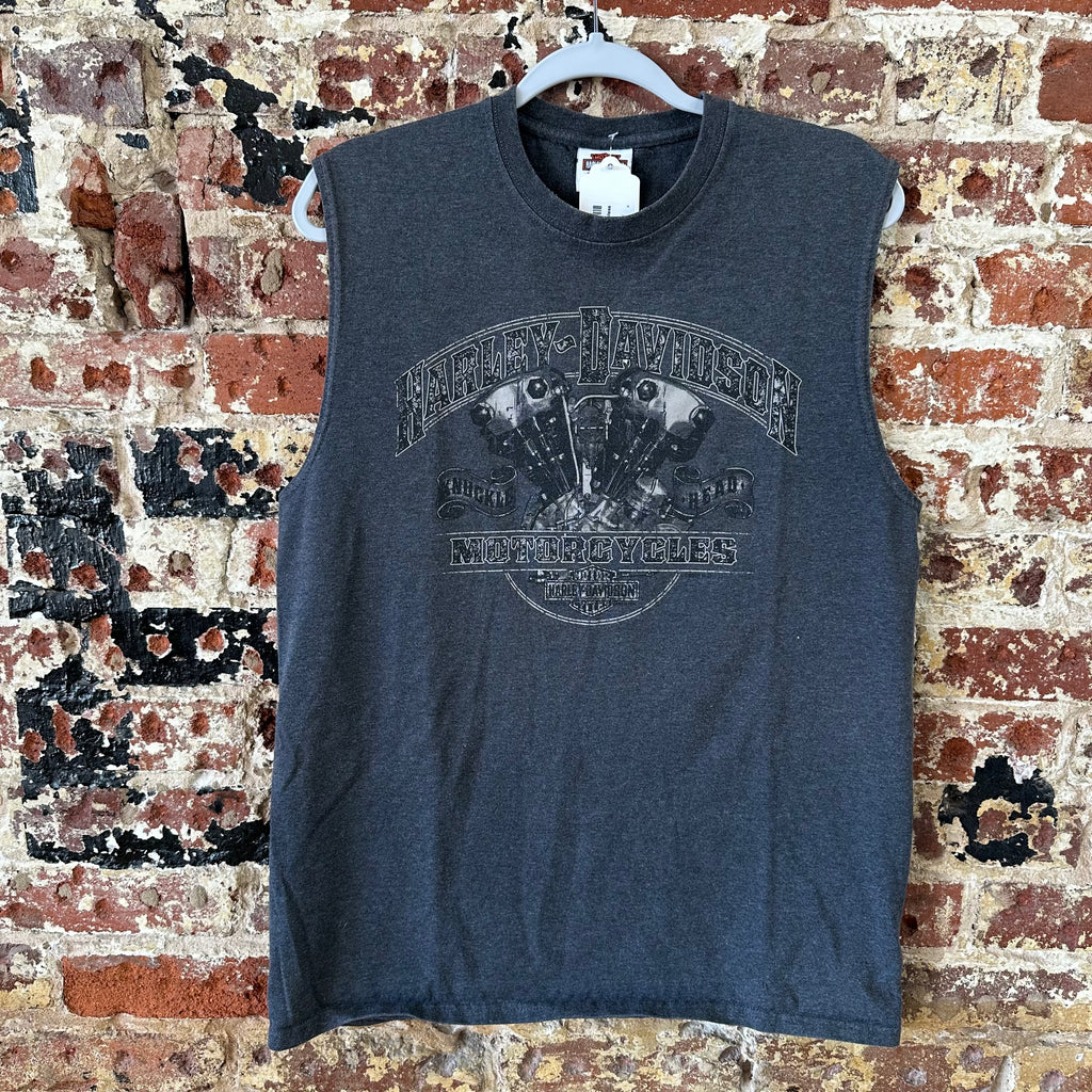 Harley Davidson Men's Large Sleeveless Gray T-Shirt