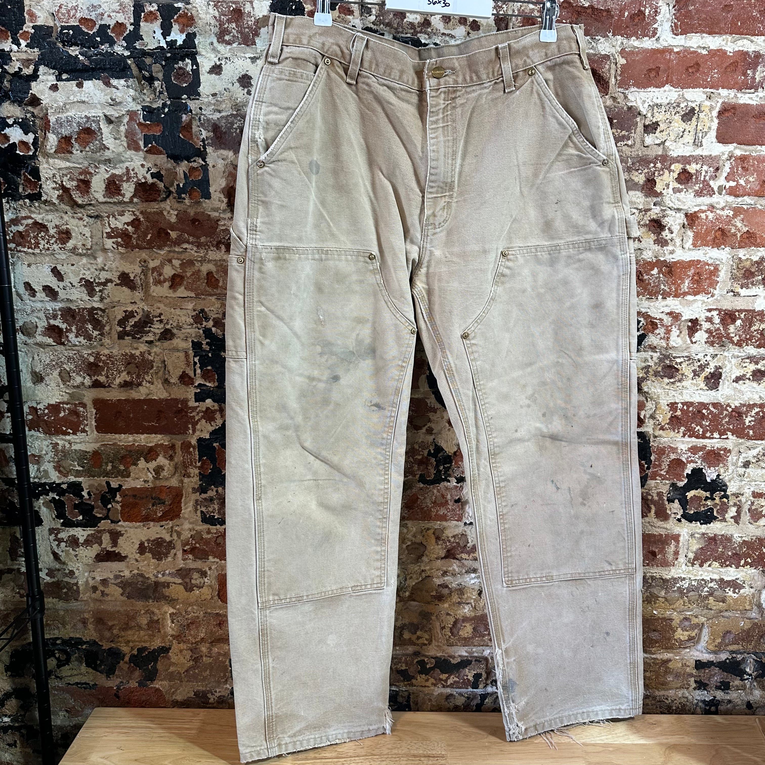 Carhartt B01 BRN Mens 36x30 Double Knee Pants