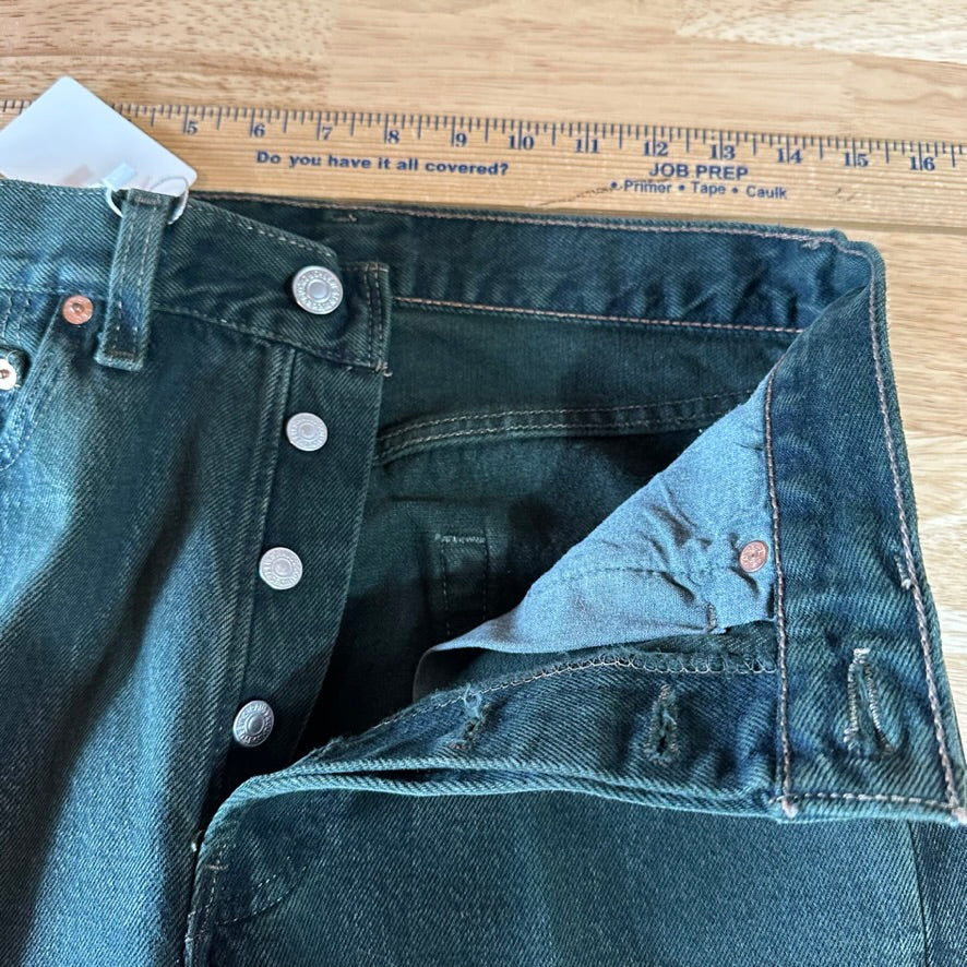 VTG Levis 501 Mens 29x34 Green Jeans