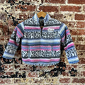 Hurley Girls Aztec fleece 1/4 Zip Pullover Size XS 4-5 Beach