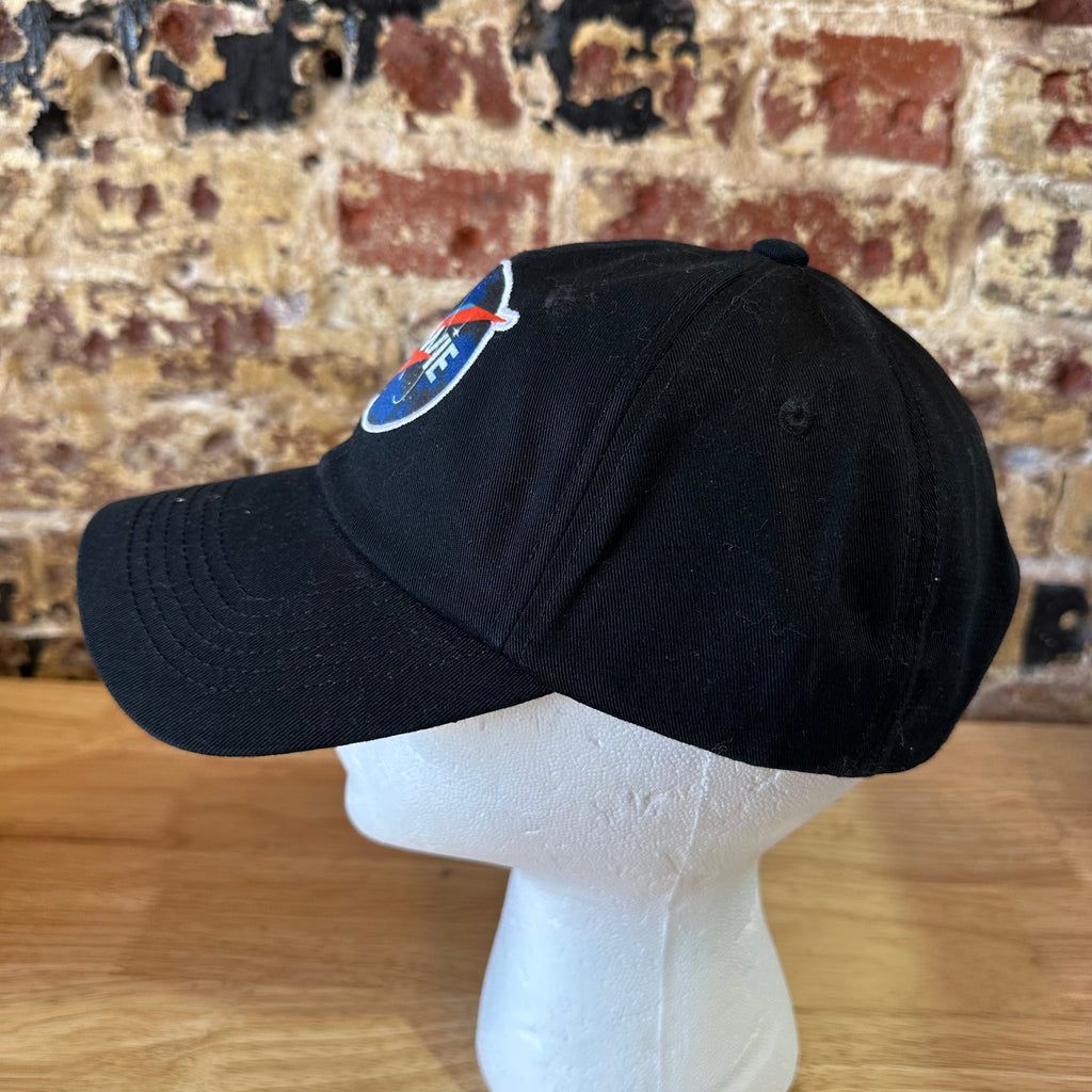 Lucky Brand David Bowie NASA Lightning Bolt Baseball Cap Hat Black NWT