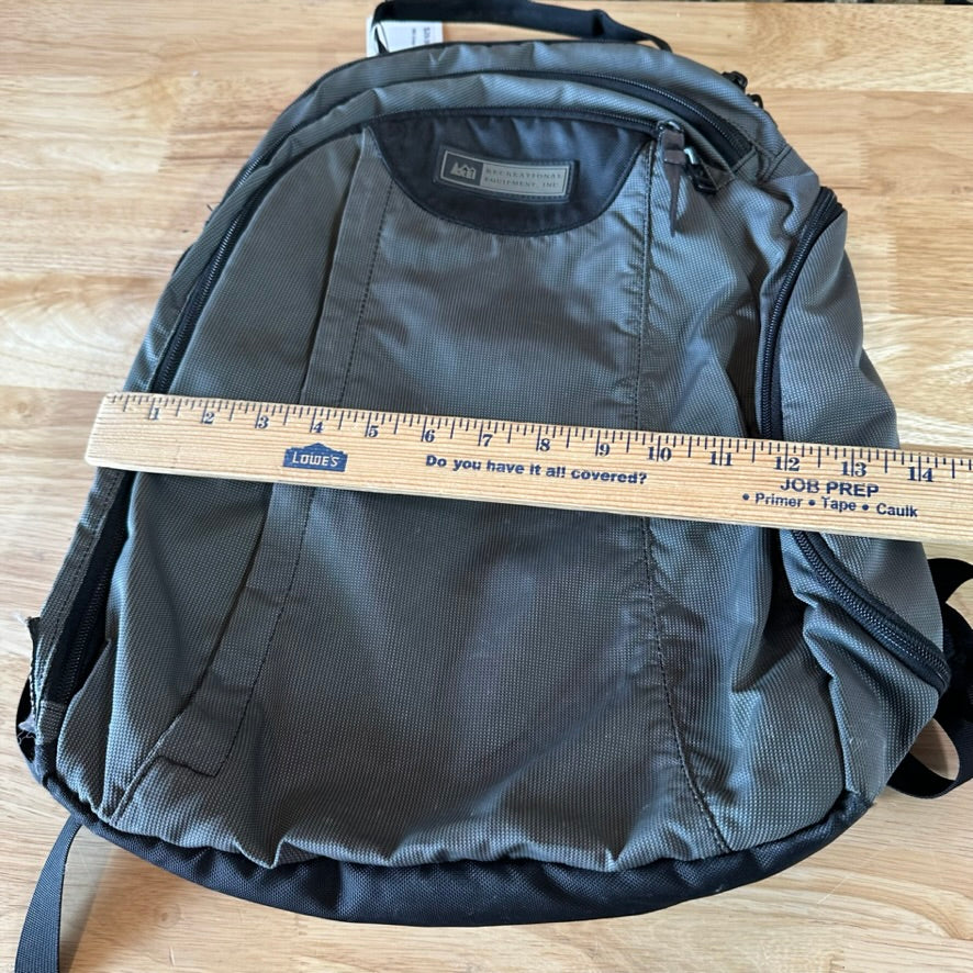 REI Hiking Backpack Black Gray Laptop Daypack Trail Bag Unisex Business