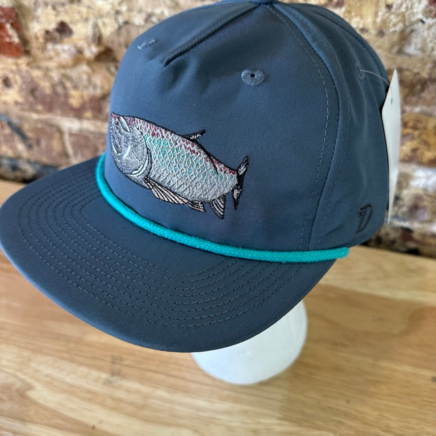Duck Camp Tarpon Fishing Rope Hat Snapback Embroidered Saltwater Fly Angler Cap